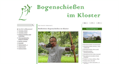 Desktop Screenshot of bogenschiessen-im-kloster.de